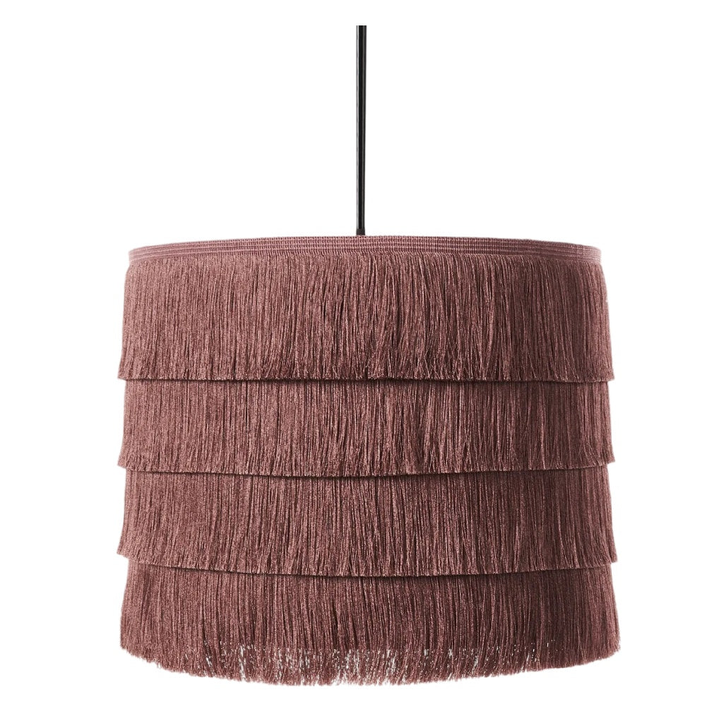 **Suspension en tissu à franges rose vintage**